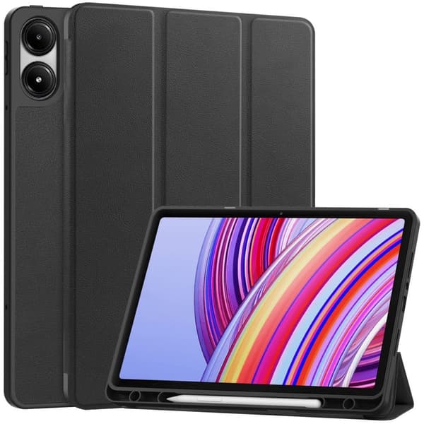 Bizon Case Tab Lizard Flipfodral för Xiaomi Redmi Pad Pro 12.1, Svart