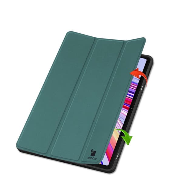 Bizon Case Tab Lizard Flipfodral för Xiaomi Redmi Pad Pro 12.1, Mörkgrön