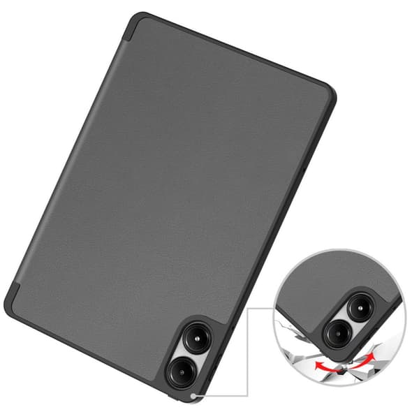 Bizon Case Tab Lizard Flipfodral för Xiaomi Redmi Pad Pro 12.1, Grå