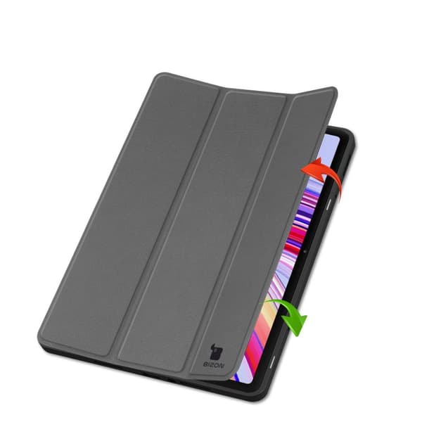 Bizon Case Tab Lizard Flipfodral för Xiaomi Redmi Pad Pro 12.1, Grå