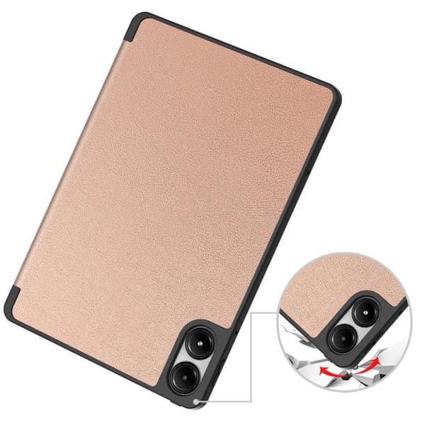 Bizon Case Tab Lizard Flipfodral för Xiaomi Redmi Pad Pro 12.1, Roséguld