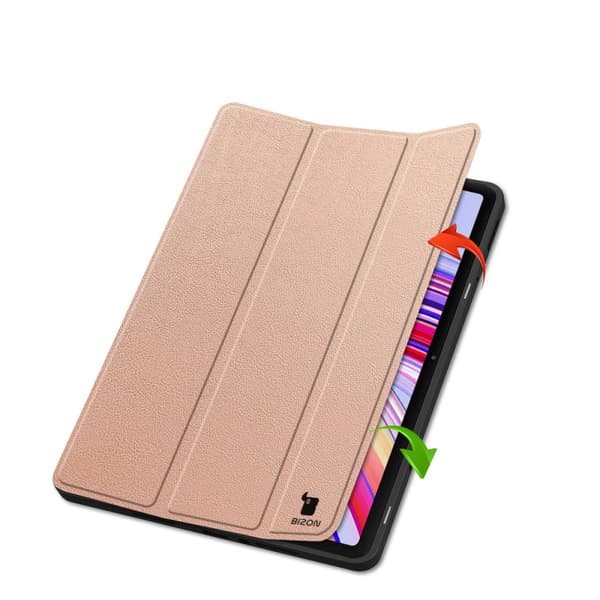 Bizon Case Tab Lizard Flipfodral för Xiaomi Redmi Pad Pro 12.1, Roséguld