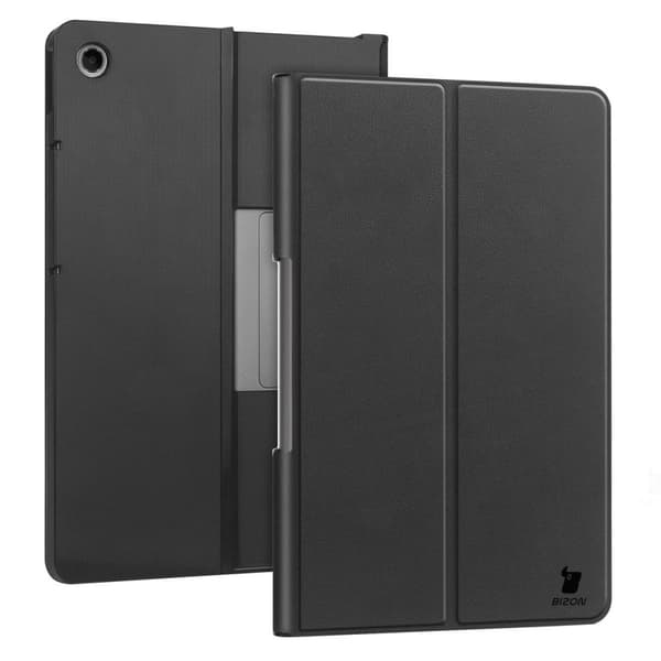 Bizon Case Tab Croc Flip-fodral för Lenovo Tab Plus 11,5" 2024, Svart