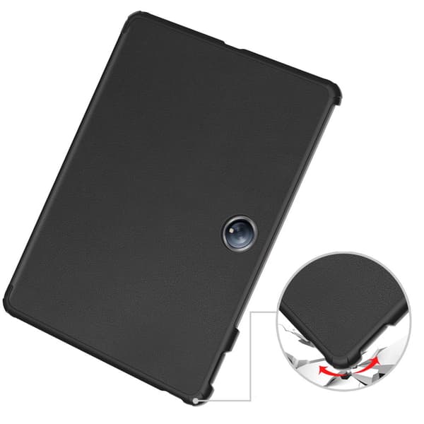 Bizon Case Tab Croc Flip-skal till OnePlus Pad 2 / Pad Pro, Svart