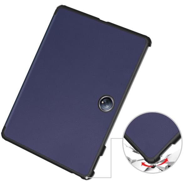 Bizon Case Tab Croc Flip-skal till OnePlus Pad 2 / Pad Pro, Marinblå