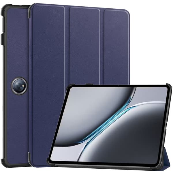 Bizon Case Tab Croc Flip-skal till OnePlus Pad 2 / Pad Pro, Marinblå