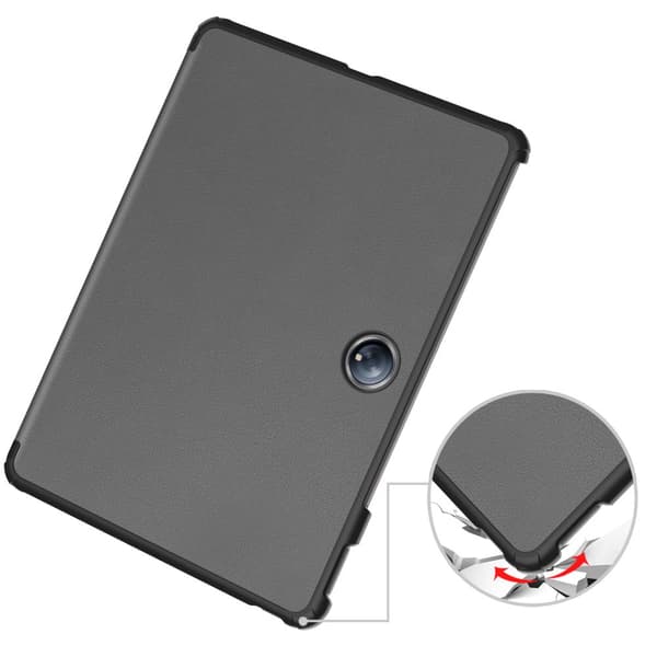 Bizon Case Tab Croc Flip-skal till OnePlus Pad 2 / Pad Pro, Grå