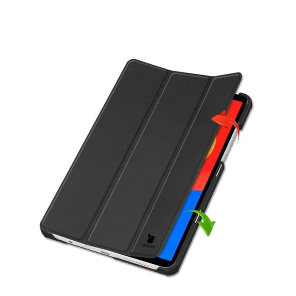 Bizon Case Tab Croc Flip-skal till Xiaomi Redmi Pad SE 8.7, Svart
