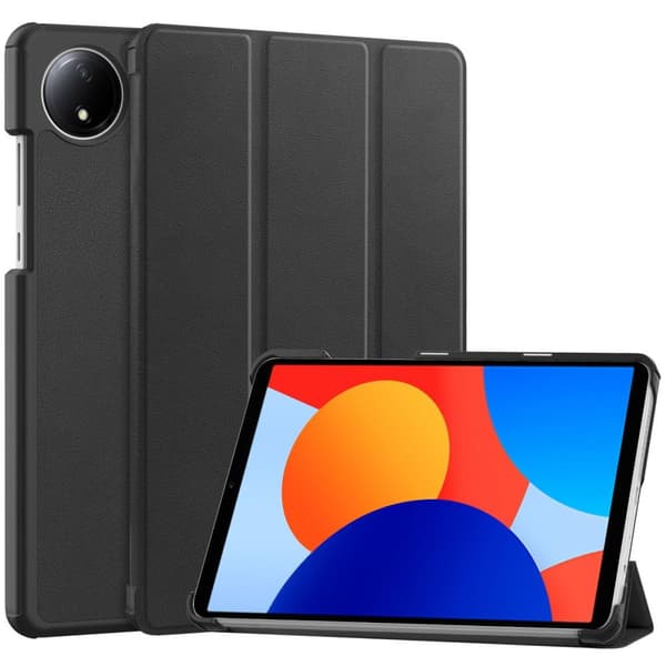 Bizon Case Tab Croc Flip-skal till Xiaomi Redmi Pad SE 8.7, Svart