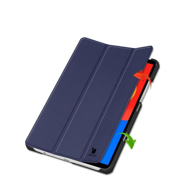 Bizon Case Tab Croc Flip-skal till Xiaomi Redmi Pad SE 8.7, Mörkblå