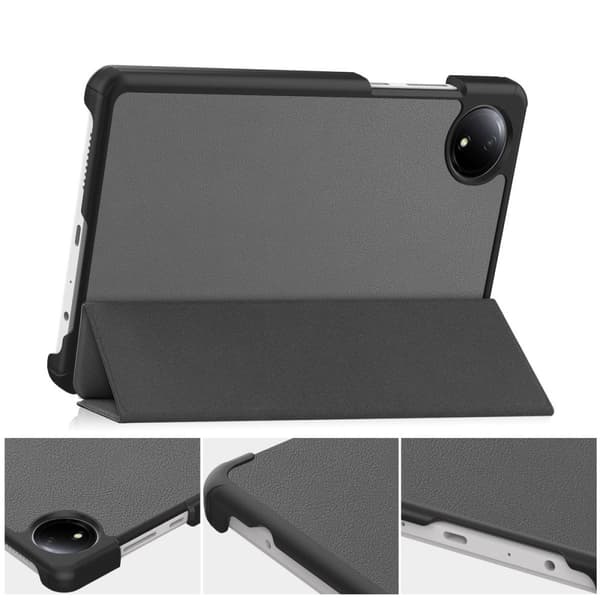 Bizon Case Tab Croc Flip-skal för Xiaomi Redmi Pad SE 8.7, Grå
