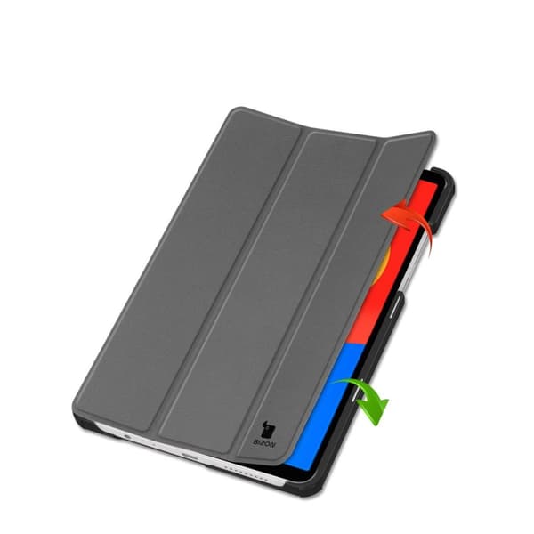 Bizon Case Tab Croc Flip-skal för Xiaomi Redmi Pad SE 8.7, Grå