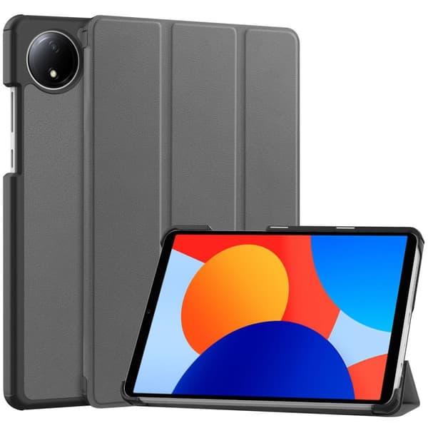 Bizon Case Tab Croc Flip-skal för Xiaomi Redmi Pad SE 8.7, Grå