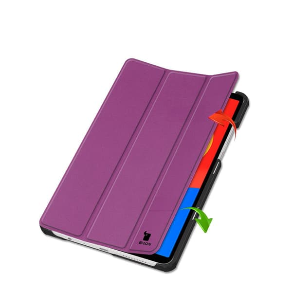 Bizon Case Tab Croc Flip-skal till Xiaomi Redmi Pad SE 8.7, Mörklila