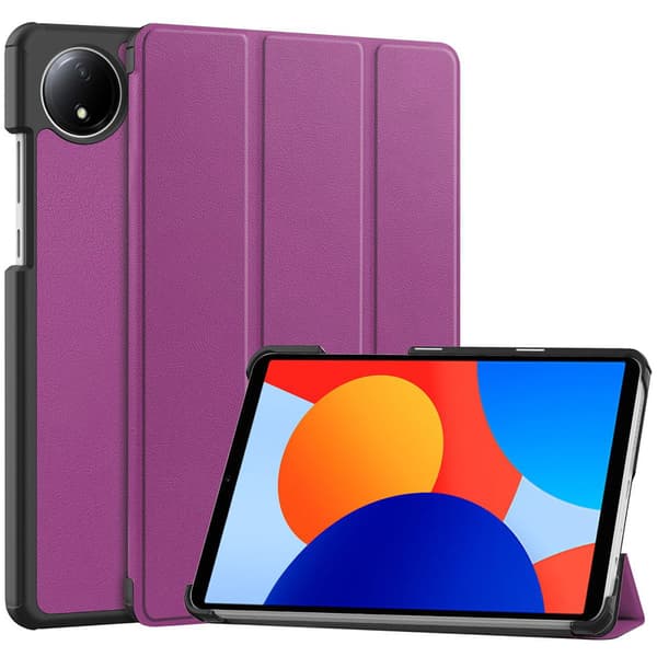 Bizon Case Tab Croc Flip-skal till Xiaomi Redmi Pad SE 8.7, Mörklila