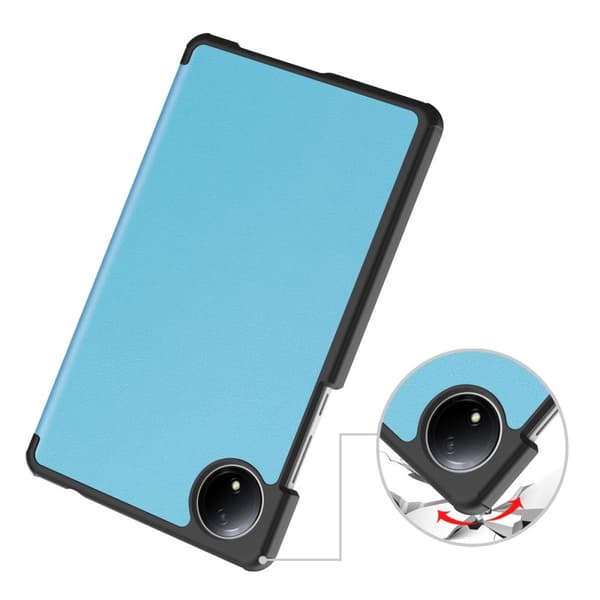 Bizon Case Tab Croc Flip-skal till Xiaomi Redmi Pad SE 8.7, Blå
