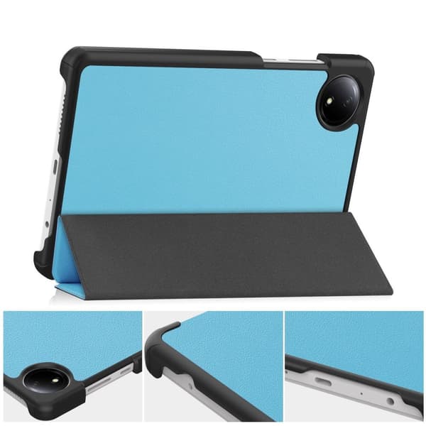 Bizon Case Tab Croc Flip-skal till Xiaomi Redmi Pad SE 8.7, Blå