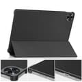 Miniatyrbild 4 av 7: Bizon Case Tab Croc Flip-skal till Realme Pad 2 11.5, Svart