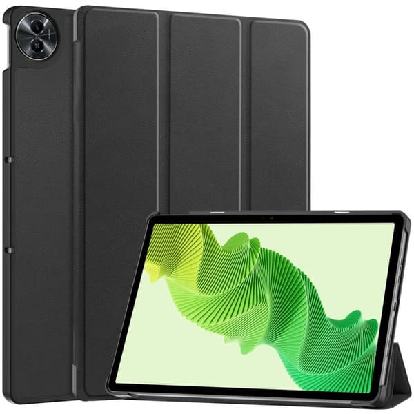 Bizon Case Tab Croc Flip-skal till Realme Pad 2 11.5, Svart