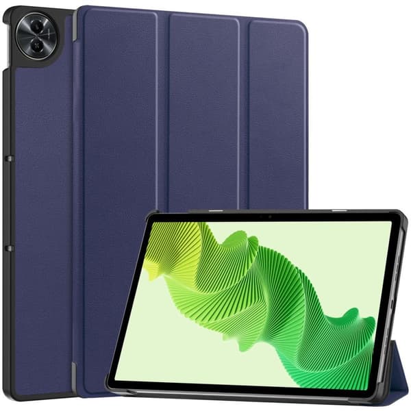 Bizon Case Tab Croc Flip-skal till Realme Pad 2 11.5, Marinblå