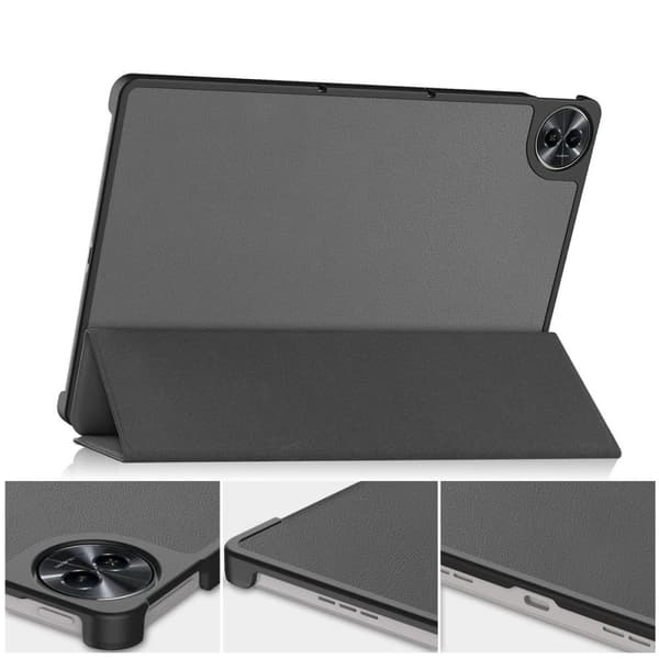 Bizon Case Tab Croc Flip-skal till Realme Pad 2 11.5, Grå