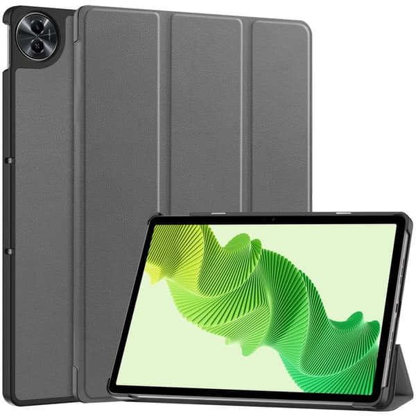 Bizon Case Tab Croc Flip-skal till Realme Pad 2 11.5, Grå