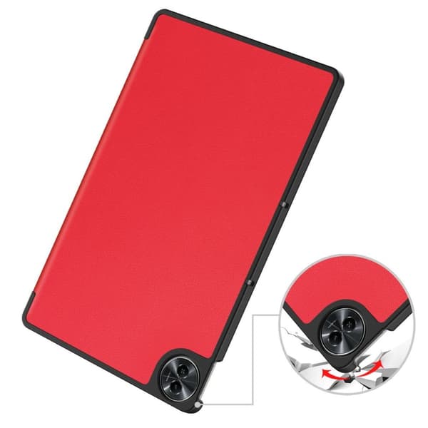Bizon Case Tab Croc Flip-skal till Realme Pad 2 11.5, Röd