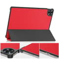Miniatyrbild 4 av 7: Bizon Case Tab Croc Flip-skal till Realme Pad 2 11.5, Röd