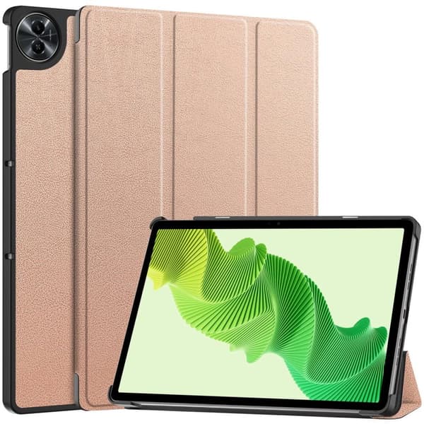 Bizon Case Tab Croc Flip-skal till Realme Pad 2 11.5, Roséguld
