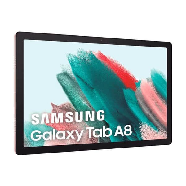 Samsung Galaxy Tab A8 WiFi rosa surfplatta med 10,5" Full HD+-skärm, 1920 x 1200 pixlar, Android, WiFi, processor
