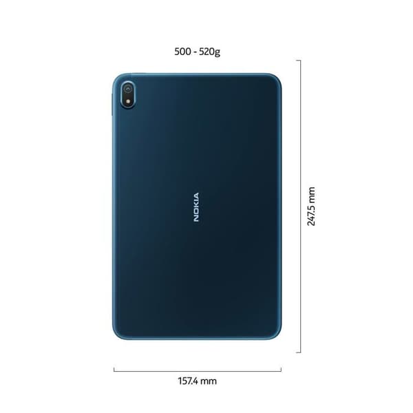 Tablet - Nokia - T20 - 64 GB - Android 11 - 10.4 tum - Genomskinlig blå