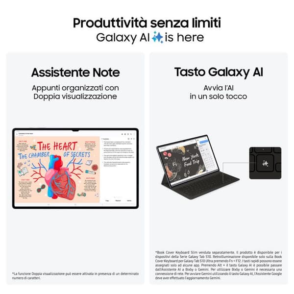 Tablet - Samsung - S10 Ultra - 14,6 tum - 256 GB - Android 14 - Grå
