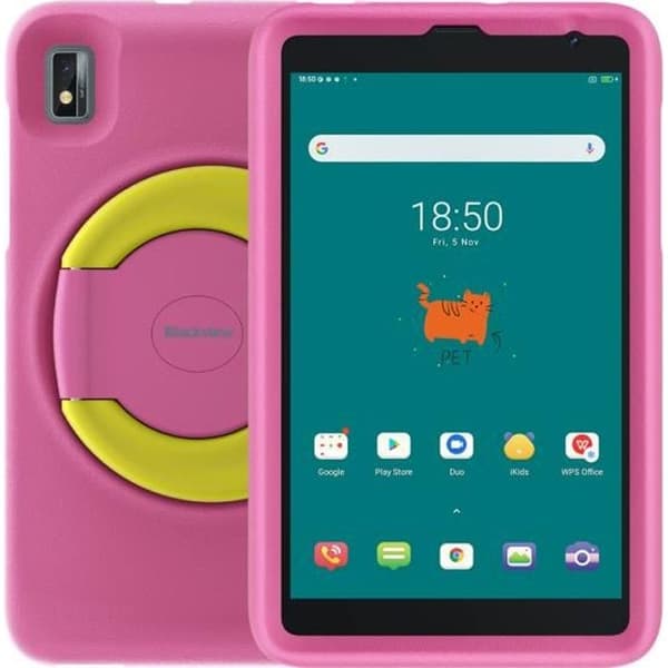Pekskärmsplatta för barn - Blackview Tab 6 - 8" barnsurfplatta - 3 GB RAM - 32+128 GB lagring - 5580 mAh - Android 11 - Rosa