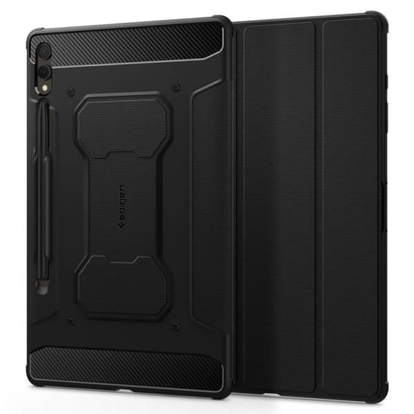 Spigen pekskärmsplatta - ACS06539 - Rugged Armor Pro-fodral kompatibel med Samsung Galaxy Tab S9 Plus (2023) - Svart