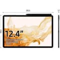 Miniatyrbild 2 av 6: Pekskärmsplatta - SAMSUNG - Galaxy Tab S8+ - 12,4" - RAM 8GB - 128GB - Antracit - 5G - S Pen ingår