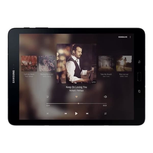 Samsung Galaxy Tab S3 Tablet Android 7.0 (Nougat) 32 GB 9,7" Super AMOLED (2048 x 1536) MicroSD-kortplats Svart