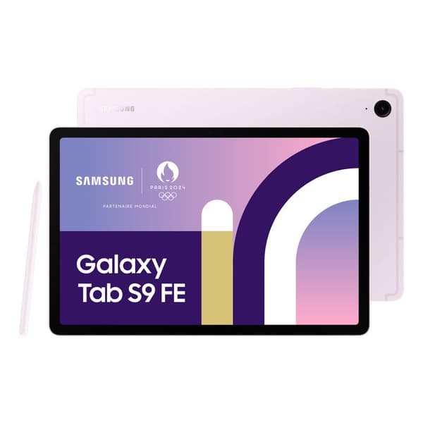 Surfplatta - Samsung - Galaxy Tab S9 FE - Android 13 - 256 Go - 10.9" TFT - Lila