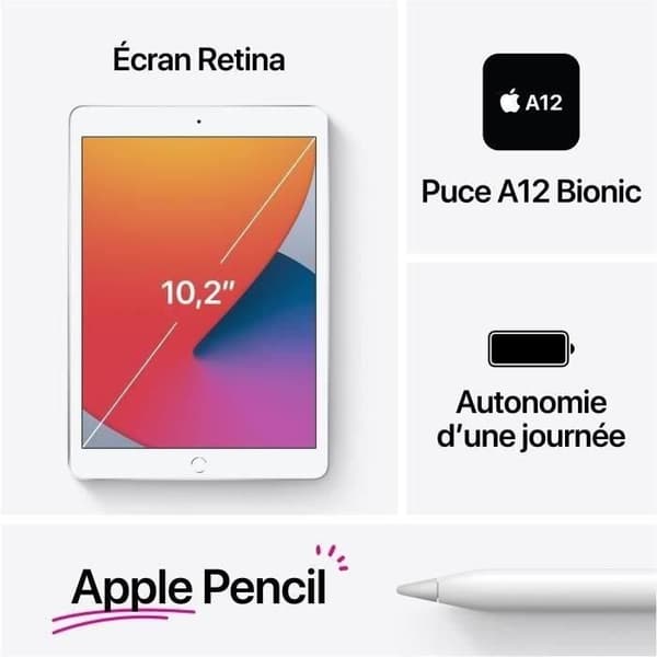 APPLE - 10,2" iPad (2020) WiFi 32GB - Space Grey - Renoverad - Utmärkt skick- REFURBISHED