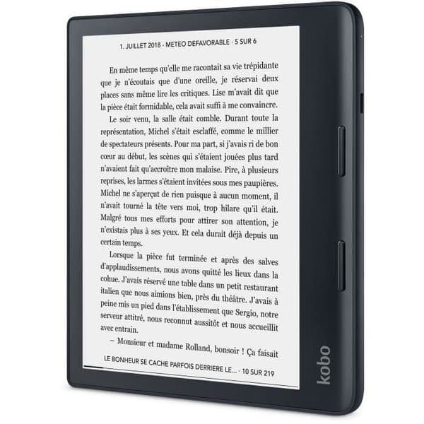 KOBO Sage e-läsare - 8 - 300 ppp - Comfortlight PRO - Vattentät - Bluetooth - Dropbox - 32Go