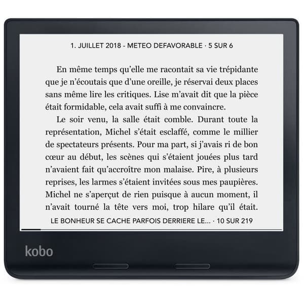 KOBO Sage e-läsare - 8 - 300 ppp - Comfortlight PRO - Vattentät - Bluetooth - Dropbox - 32Go