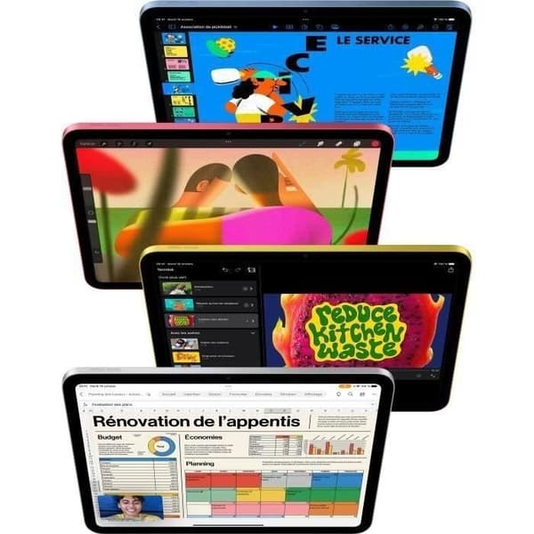 Apple iPad 10 (10. generation) – 10,9" WiFi – 64 GB – Sølv – Oplader medfølger