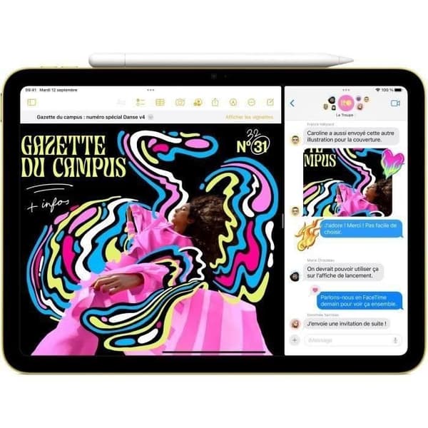 Apple iPad 10 (10. generation) – 10,9" WiFi – 64 GB – Sølv – Oplader medfølger