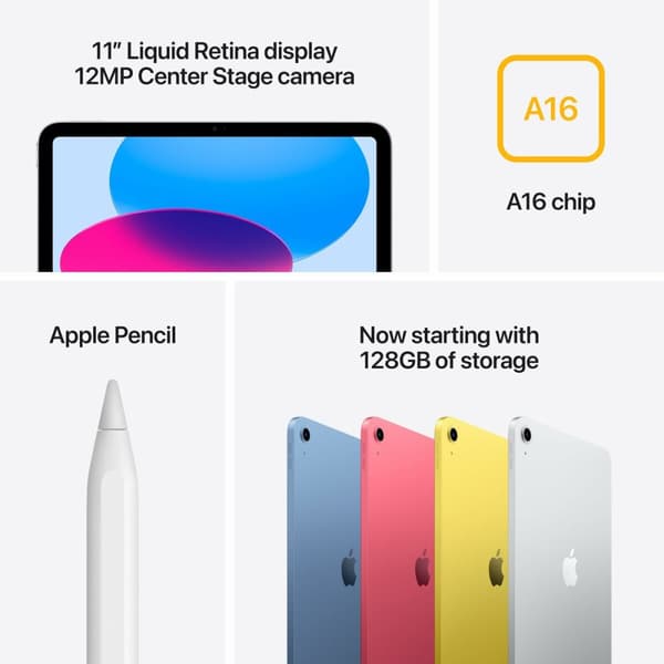 Läsplatta Apple IPAD 11 MD5A4TY/A 11" 512 GB Gul