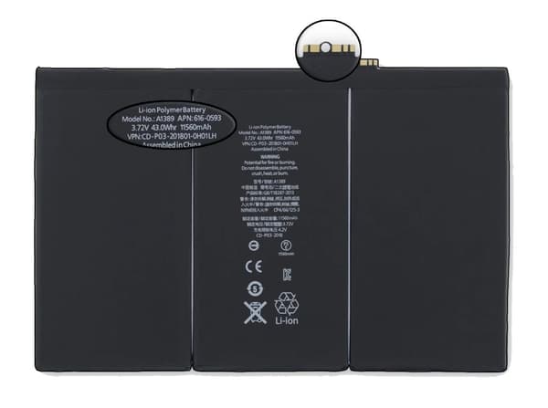 Batteri för iPad 3/4 A1416 A1430 A1403 A1458 A1459 APPLE 11560mAh TI-chip