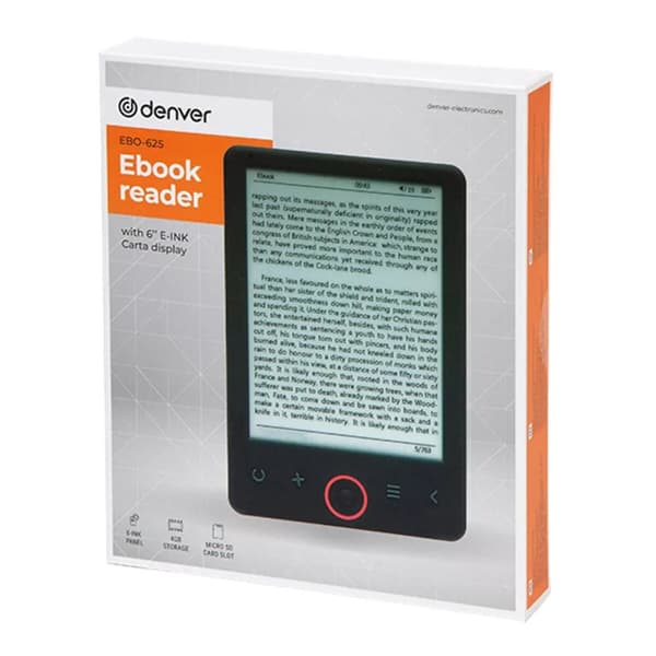 BEGAGNAD E-Bok Denver Electronics Svart (Renoverade A)