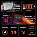Miniatyrbild 2 av 4: AGM PAD P2 Active Unbreakable Android 14 Tablet (2024), Touch Tablet med fodral, 360° roterande stativ, Axelrem, 16 + 256 G
