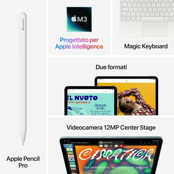 Läsplatta Apple starlight 13" M3 8 GB RAM 512 GB