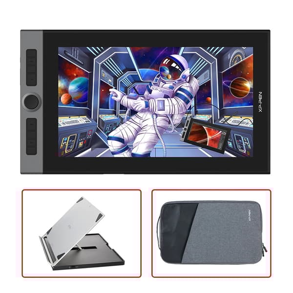 XPPen Grafisk Tablet Monitor, X3 Smart Chip, 133% sRGB Färgomfång,lägg till stativfall