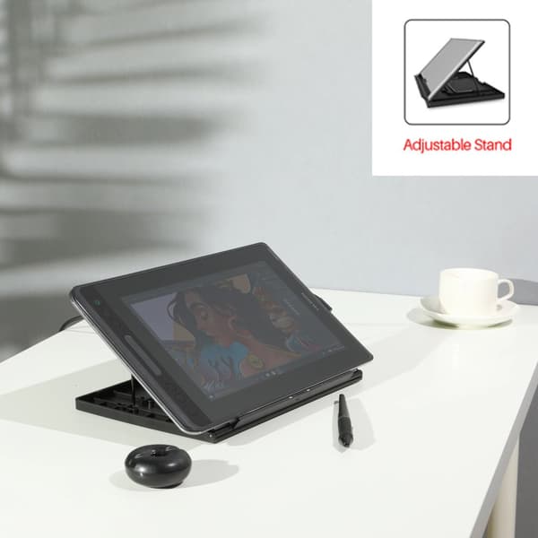 Digital grafisk tablet, 11,5 tum skärm, 8192 trycknivåer,Med Ställning