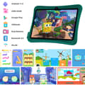 Miniatyrbild 3 av 7: Green Kids Tablet, 7 tum, 2 GB RAM, 32 GB ROM, Android 11, HD Pekskärm med främre och bakre kameror